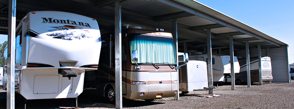 We provide covered and outside RV Storage.